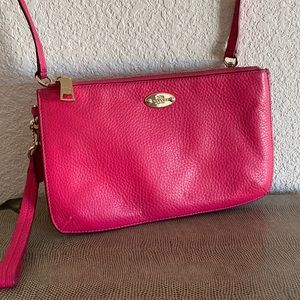 COACH pretty hot pink crossbody!!